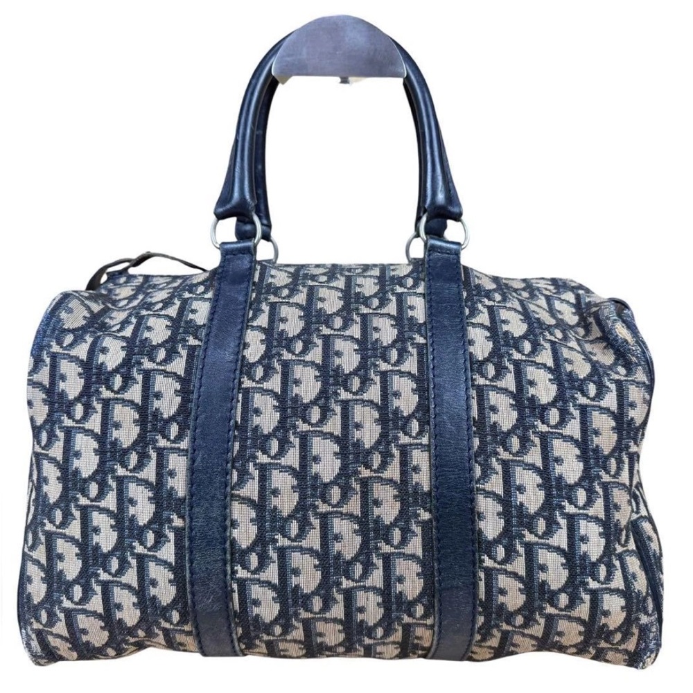Dior Navy Monogram Travel Bag - Picture 2 of 11